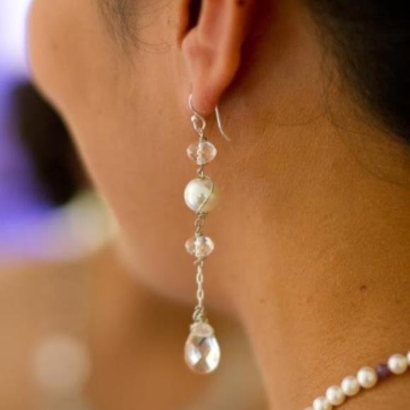 Custom Initial Earrings - Picture 2 of 2